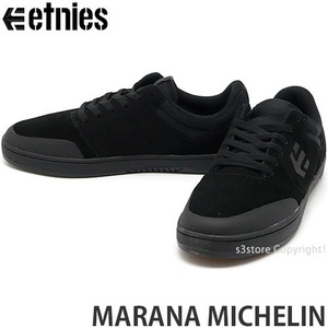 1円～ etnies MARANA MICHELIN BLACK/BK/BK 26.0cm エトニーズ マラナ ミシュラン スニーカー シューズ スケート [同梱不可]