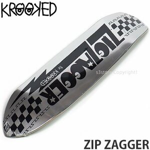 1円～ KROOKED ZIP ZAGGER Silver Foil 8.62 クルキッド ジップ ザッガー スケートボード デッキ 板 ストリート パーク [同梱不可]