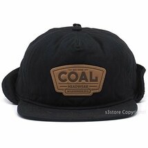 1円～ COAL THE CUMMINS BLACK OS コール ザ カミンズ 帽子 キャップ ヘッドウェア イヤーフラップ 耳当て アウトドア [同梱不可]_画像2