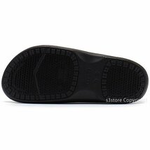 1円～ CROCS ON THE CLOCK LIGHT RIDE SLIP ON BLACK 27.0cm クロックス サンダル スリッポン 飲食店 病院 ユニセックス [同梱不可]_画像4