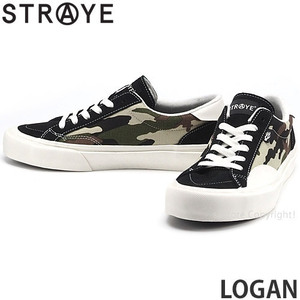 1円～ STRAYE LOGAN BLACK CAMO CREAM 27.0cm ストレイ ローガン スニーカー シューズ 靴 スケートボード SKATE [同梱不可]