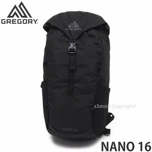 1円～ GREGORY NANO 16 OBSIDIAN BLK ONE SIZE グレゴリー ザック バックパック 16L 黒 リュック バッグ かばん アウトドア [同梱不可]