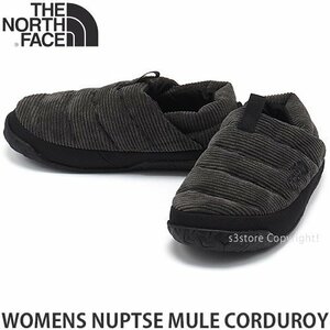 1円～ THE NORTH FACE WOMENS NUPTSE MULE BLK US5.0 ザ ノース フェイス ウィメンズ ミュール コーデュロイ スリッポン [同梱不可]