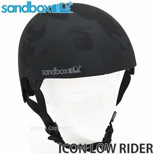 1円～ SANDBOX ICON LOW RIDER Blk Camo MEDIUM サンドボックス 22-23 スノーボード スキー ヘルメット ウェイク スポーツ [同梱不可]