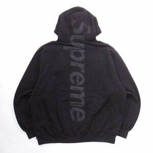 Supreme Satin Applique Hooded Sweatshirt Black L シュプリーム パーカー ブラック　黒　