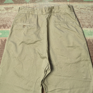 60s 【US ARMY】 Chino Trousers / 60年代 チノ トラウザーズ W33 パンツ チノパン 軍チノ TALON ミリタリー 米軍実物 ビンテージ 50s70s