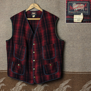 針 バックルバック 【WOOLRICH】 40s50s Wool Hunting Vest/ 40年代 50年代 ウールリッチ ベスト ハンティング ワーク ビンテージ 30s60s