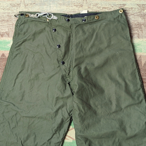 fai Ya-Man [US ARMY]60s FIREMENS TROUSERS 60 period trousers hook metal fittings work pants the US armed forces the truth thing military Vintage 50s70s