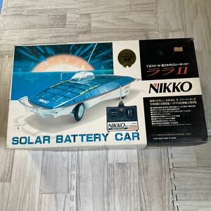 3000スタ　激レア　★欠品不明、未使用★ 1/12スケール　省エネr/cソーラーカー　ララⅡ nニッコー NIKKO 当時物　当時物　希少　レア