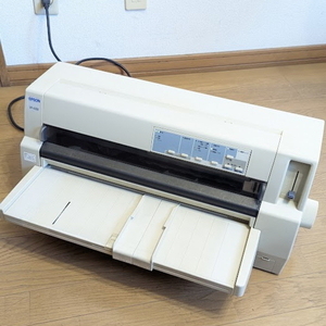 備品1円～完動品 カラー印刷もできるドットプリンター エプソンVP-4300 多彩な用紙に対応 高速LANドットインパクトプリンター トナー2個付