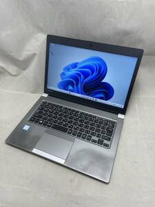 #300481 Dynabook dynabook RZ63/MS (Core i7-8550U /16GB /512GB SSD /13.3インチ FHD /Win11 Pro) ※ゴム足欠品、筐体色むら※