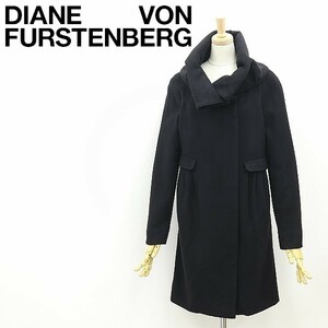 *DIANE von FURSTENBERG Diane phone fa stain bar gLOREN cashmere . volume color tuck wool coat black black 0