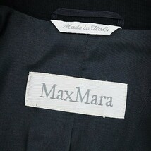 白タグ◆MaxMara マックスマーラ 3釦 ジャケット 紺 ネイビー 40_画像5