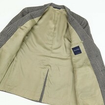 ◆BROOKS BROTHERS ブルックスブラザーズ ヘリンボーン アルパカ混 ウール 2釦 ジャケット グレー 40SH_画像3