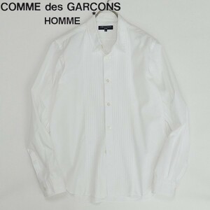 ◆COMME des GARCONS HOMME コムデギャルソン オム ブザム コットン 長袖 シャツ 白 ホワイト S