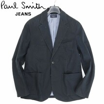 ◆Paul Smith JEANS ポールスミス ジーンズ ストレッチ コットン 2釦 ジャケット 紺 ネイビー S_画像1