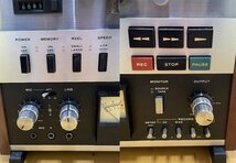 TEAC オープンリールデッキ A-6100 2TR2CH 38-19cm可能 10号OK 通電確認済み ジャンク品扱い【T】_画像6