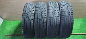 中古タイヤ　BRIDGESTONE BLIZZAK VRX2 155/65R14 75Q 2018年製造　スタッドレスタイヤ　冬タイヤ　軽自動車　A143