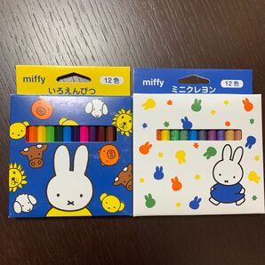 ミッフィー　miffy 色鉛筆 ミニ色鉛筆 いろえんぴつ　クレヨン　ミニクレヨン　クーピー　キャラクター　筆記用具　文房具　