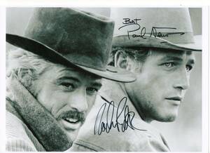 * paul (pole) * Newman * Robert * red Ford * autographed photograph *30x20.*