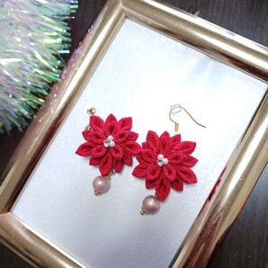 つまみ細工 ピアス イヤリング