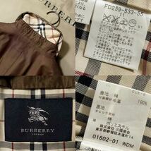 e14 光沢感〜定価15万●超美品　英国王室御用達!!BURBERRY LONDON●高級トレンチコート　ノバチェック　バーバリーコート　レディース　11 _画像10