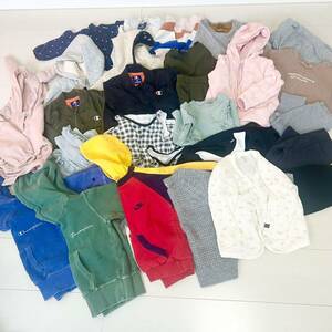 【１円〜】子供服まとめ売り 女の子 男の子 ブランドメーカー品多数 サイズ80〜100 現状渡し パーカー トレーナー など 秋冬