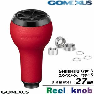 Gomexus【ゴメクサス】ハンドルノブ/TOUCHノブ/レッドブラック