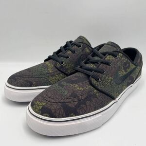 【良品】NIKE SB ナイキ エスビー STEFAN JANOSKI PREM CNVS GS ステファンジャノスキー スニーカー 25cm 654862-301 靴 カモフラ ジュニア