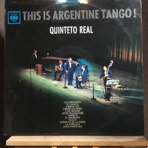 ペラジャケLP★日本の キンテート・レアル/アルゼンチン・タンゴ・ベスト 12 QUINTETO REAL / THIS IS ARGENTINE TANGO CBS YS 436