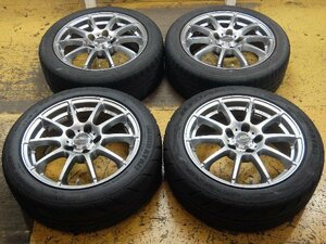 A-TECH　SCHNEIDERシュナイダー　16インチ 6.5J+38 PCD114.3 5H 4本 タイヤ195/50R16　シバタイヤ/TOYO