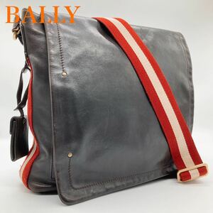 【オシャレの最高傑作】1円 1スタ BALLY バリー ショルダーバッグ サコッシュ トレインスポッティング メッセンジャーバッグ ブラウン