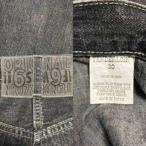 【即決】23SS XSサイズ テンダーロイン DENIM PANTS WASH デニム パンツ ウォッシュ ブラックの画像5