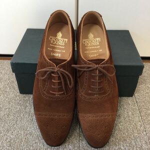 【未使用品】Crockett&Jones クロケット＆ジョーンズ WESTFIELD ウェストフィールド レザーシューズ 8E 26.5cm タバコブラウン SHIPS