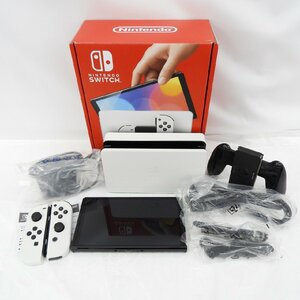 【美品】任天堂 NINTENDO SWITCH ニンテンドースイッチ 有機ELモデル HEG-S-KAAAA(JPN) ホワイト 11421317 1111