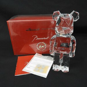 【中古品】Baccarat FRAGMENT BE@RBRICK バカラ フラグメント ベアブリック ポリゴン スタンディング オリジナルサイズ 箱付 11426876 1120