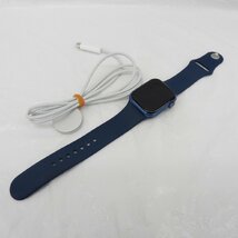 【中古品】Apple Watch アップルウォッチ Series7 GPS+Cellularモデル 41ｍｍ MKHU3J/A ブルーアルミ/アビスブルーバンド 11428756 1128_画像1
