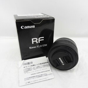 【美品】Canon キャノン カメラレンズ 単焦点レンズ RF 16mm F2.8 STM 11430795 1125