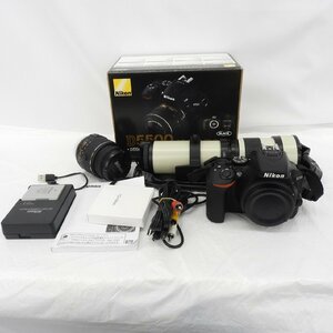 【中古品】Nikon ニコン デジタル一眼レフカメラ D5500 18-55 VR II キット ブラック + 420-800ｍｍ レンズセット 722100822 1125