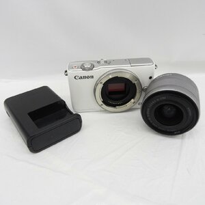 1円～【ジャンク品】Canon ミラーレス一眼レフカメラ EOS M10 EF-M 15-45ｍｍ 3.5-6.3 IS STM レンズセット ※レンズカビ有 11422509 1127