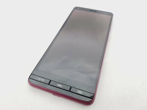 1円～【美品】au by KDDI エーユー スマートフォン 京セラ BASIO4 KYV47 ワインレッド 判定○ ※SIMロック解除済 996143329 1115