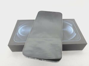 【中古品】国内版 SIMフリー スマートフォン Apple iPhone12 Pro Max 256GB MGD23J/A パシフィックブルー 11423581 1116