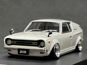 1/43 NISSAN チェリー クーペX-1R 深リムホイール 車高短 旧車 カスタムカー