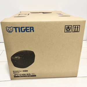 新品 炊飯器 タイガー　圧力IH炊飯ジャー 5.5合炊き炊飯器　JPV-C100KG　 クロスブラック