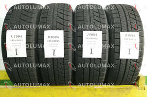 195/65R15 91Q Bridgestone BLIZZAK VRX 中古 スタッドレスタイヤ 4本セット 送料無料 195/65/15 ブリヂストン U3094.I