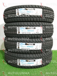 165R13 94/92 LT Hankook Winter RW06 新品 スタッドレスタイヤ 4本セット 2022年製 ハンコック N2074.