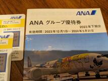 【ネコポス発送】 ANA株主優待券6枚＋グループ優待券冊子セット 2023年12月1日 ～ 2024年11月30日 まで有効 最新 新券 全日空_画像2