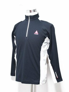 lecoqsportif ルコックゴルフ ロゴ 配色 長袖 スポーツシャツ L