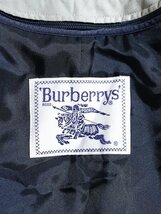 訳アリ Burberrys バーバリー チェックウールライナー付 セーラーカラー 隠しボタン 部分チェック ロングトレンチコート_画像4