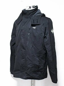 HOLLISTER ホリスター ロゴ 裏フリース デザインジャケット 黒 XL